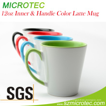 Taza interior de Latte de 12 oz, de mango y color, grado a, Mt-Lm012h SGS y aprobado por la FDA